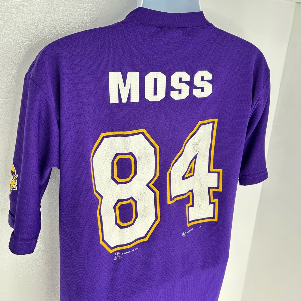 Vintage 90s Randy‎ Moss Minnesota Vikings Shirt Size Medium Sport Attack *READ - Picture 10 of 16